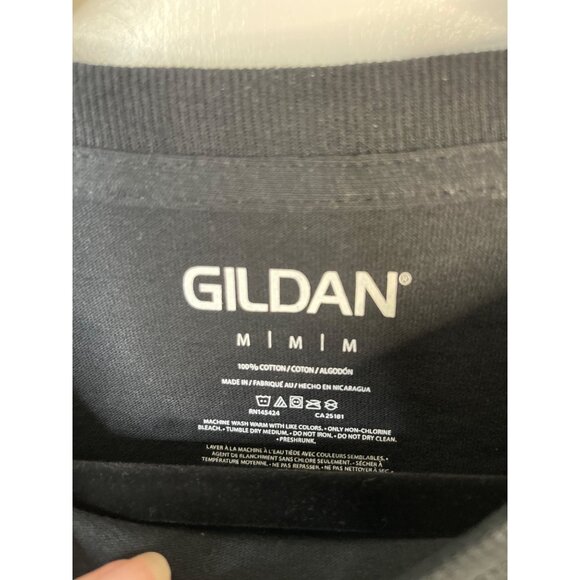 Boutique Women's M Black Graphic T-Shirt "I Manage Chaos Like A Boss" 100% Cotto - Picture 3 of 3